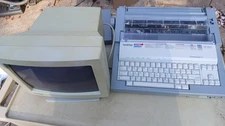 Vintage Brother WP-3550 Word Processor with Monitor. For Parts Or Repair 