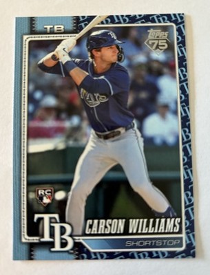 2026 Topps Series 1 - Carson Williams #25 Team Logo Border SP (RC) Rays