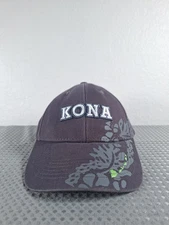Kona Baseball Cap Embroidered Adjustable Gray Hawaii Hawaiian Womens One Size