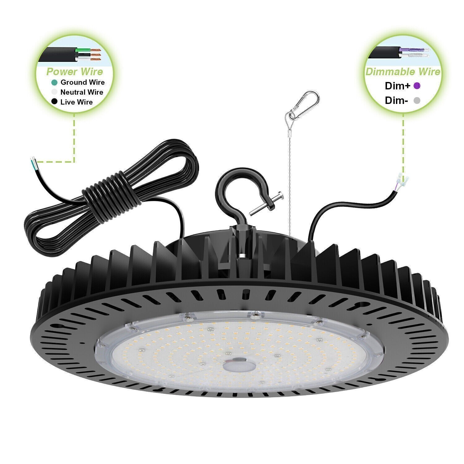 150W UFO Round High Bay Light Commercial LED Fixture Warehouse Factory Lighting