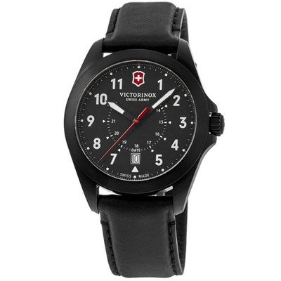 New Victorinox Swiss Army Heritage Quartz Black Dial Men's Watch 241970