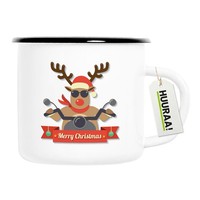 Emaille Tasse Cooles Rentier Rudolph Geschenkidee Cooles Rentier Geschenk PräSen