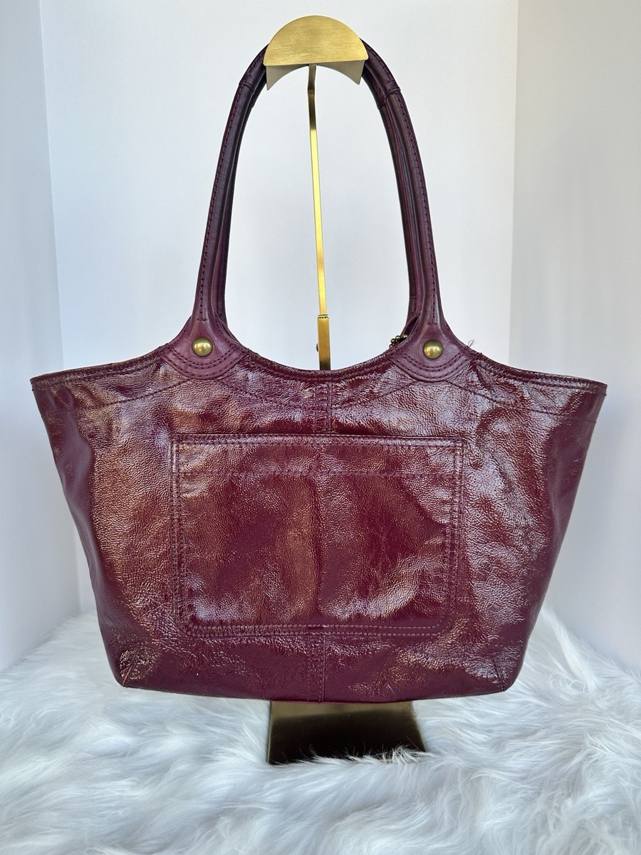 coach トート Coach 12362 Calf Berry Leather Shopper Tote Bag Brass Hardware