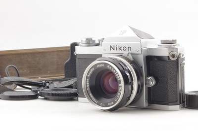 [ N MINT w/ Case ] Nikon F Eye Level 35mm Film Camera H 50mm f/2 Lens From JAPAN