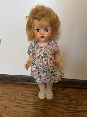 Pedigree England 16   Walking Doll Flirty Eyes Head Turns Vintage 1950's Used