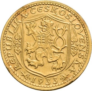 Tschechoslowakei St. Wenzel Dukat 1933 Kremnitz