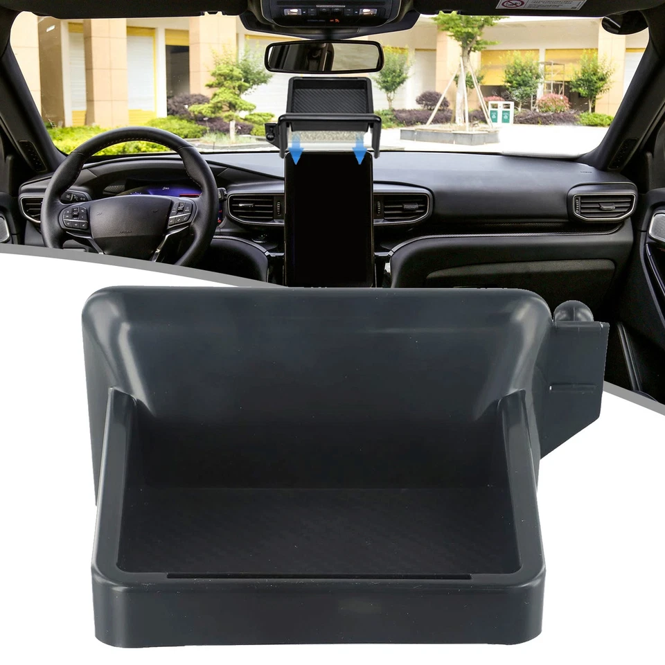 Holder Tray Holder Tray For Ford 2020-2024 Convenient ABS Screen Rear Storage - Image 4 of 4