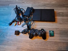 PlayStation 2 PS2 Slim Console Tested W/ Mem Card