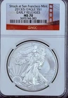 2013-S American Silver Eagle NGC MS70 San Francisco Mint Label * Pristine !