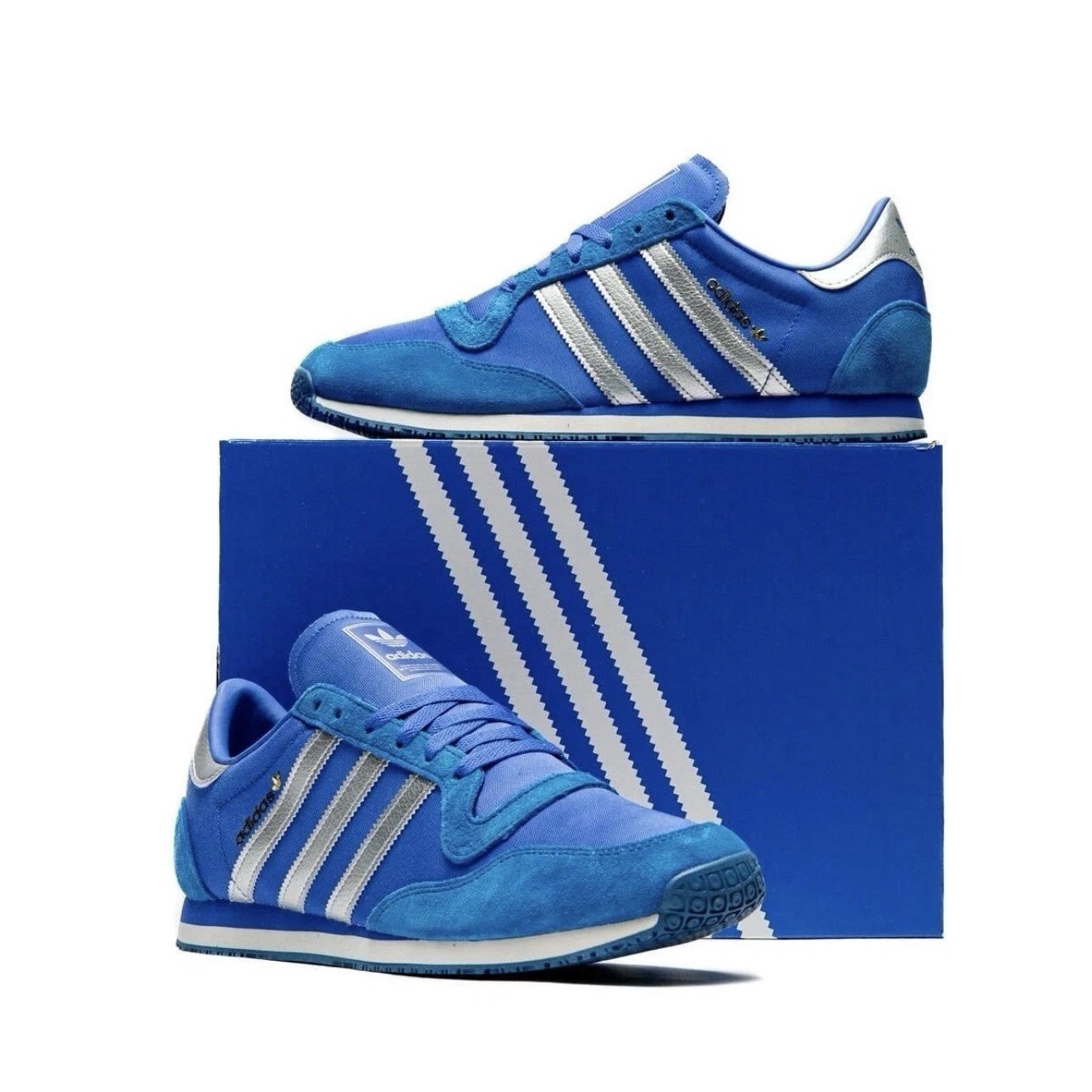 Adidas Originals Galaxy OG Men's Sizes 6-13 Casual Sneaker Blue Silver Trainer