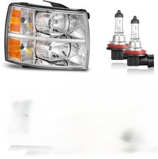 2007-2014 Chevrolet Silverado 150025003500 Passenger Halogen Headlight New