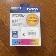 Brother LC101CL Magenta Cyan And Yellow 3 Color Ink Cartridges Exp 11/2026