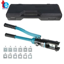 Hydraulic Cable Lug Crimper 16MT Tool Kit Includes Crimping Tool W/13 Dies