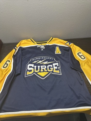 Mississippi Surge Nicholas Kuqali Game Worn Autographed Hockey Jersey Size 56