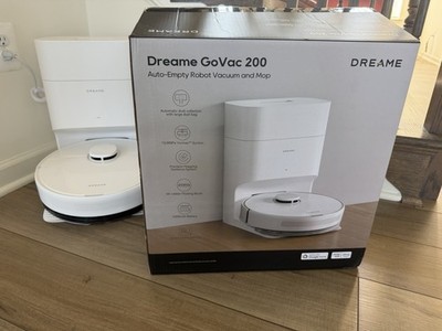 Dreame GoVac 200 Auto-Empty Robot Vacuum & Mop, Smart Compatible, White