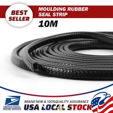 10M Car Door Edge Trim Lock Guard Moulding Rubber Black Seal Protector Strip