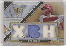 2021 Topps Triple Threads Relics Gold 7/9 Rhys Hoskins #TTR-RH4 9hx