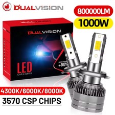 H4 H7 LED Canbus 800000LM 1000W 3570 CSP Car Headlight H1 H11 Auto Fog Light 12V