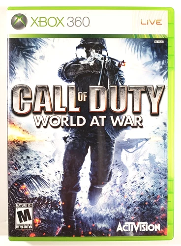 Call of Duty: World at War (Microsoft Xbox 360, 2008) COD Case & Game - Tested