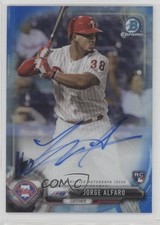 2017 Bowman Chrome Rookie Blue Refractor 123/125 Jorge Alfaro #CRA-JA Auto i6j