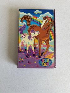 Lisa Frank Rainbow Chaser & Lollipop Horses Address Book Memo Pad Tri-Fold