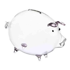 18x12cm Glass Piggy Bank Money Box Lovely Table Decoration for Souvenir Gift