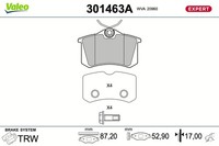 Bremsbelagsatz BremsklöTze Hinterachse FüR VW Golf V 1K1 Polo 6R 6C AW1