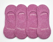 4 Pairs Bombas Women's Cushioned No Show Socks Size Med 8-10.5 Pink Everyday
