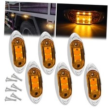 LED Trailer Marker Light Truck Side Marker Light 6LED Clearance Marker Yellow