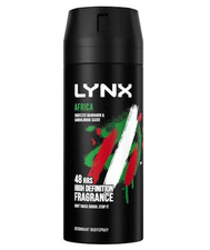 NEW Lynx Axe AFRICA Body Spray Deodorant 150ml - Classic Exotic Scent