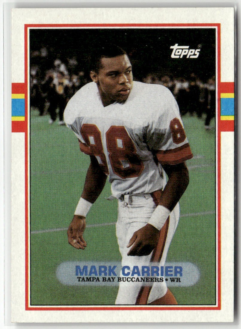1989 TOPPS #331 MARK CARRIER TAMPA BAY BUCCANEERS RC