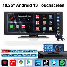 Volam Wireless Apple CarPlay & Android Auto 10.25" AI Box w/ Net-flix YouTube
