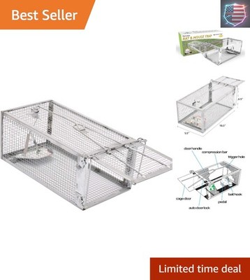 Humane Rat Trap, Chipmunk Rodent Trap That Work for Indoor and Outdoor Small ...