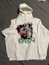 Juice WRLD X Vlone Hoodie, White, Size M