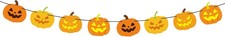 Halloween Pumpkin Garland, No DIY Halloween Pumpkin Banner Fall Wall Decor Hangi