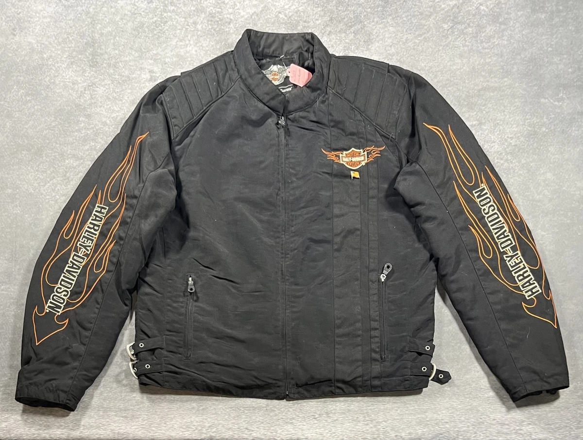Harley Davidson Leather Jacket Flames for sale | eBay