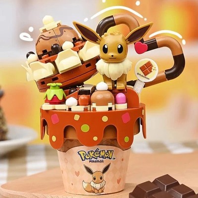 Pokemon Keeppley - Eevee Sundae Building Blocks Figurine Anime Manga Neu