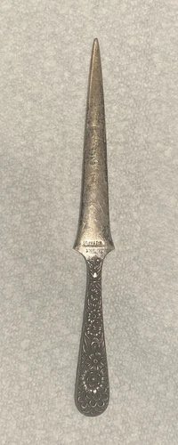Vintage S. KIRK & SON Sterling Silver Repousse Letter Opener