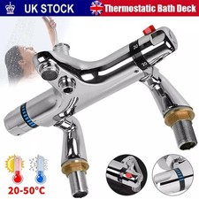Luxury Thermostatic Bathroom Chrome Sink Bath Filler Tap Shower Mixer Taps Set