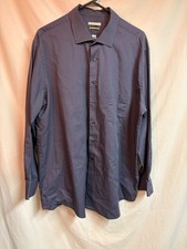 Men's Van Heusen Long Sleeve Button Up Dress Shirt with a Pocket Size 18 34/35