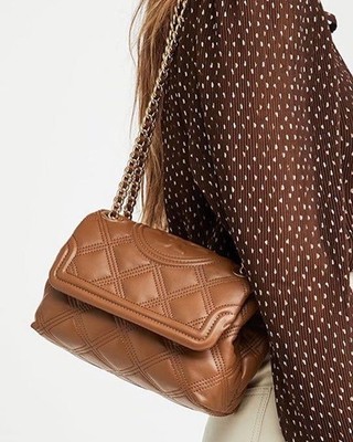 Tory Burch Soft Fleming Convertible Shoulder Bag-color Moose