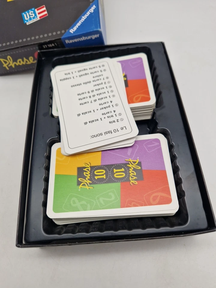⚡Ravensburger Phase 10 Kartenspiel 2005 Familie Kinder Spiel Karten+ Anleitung⚡ - Bild 4 von 4