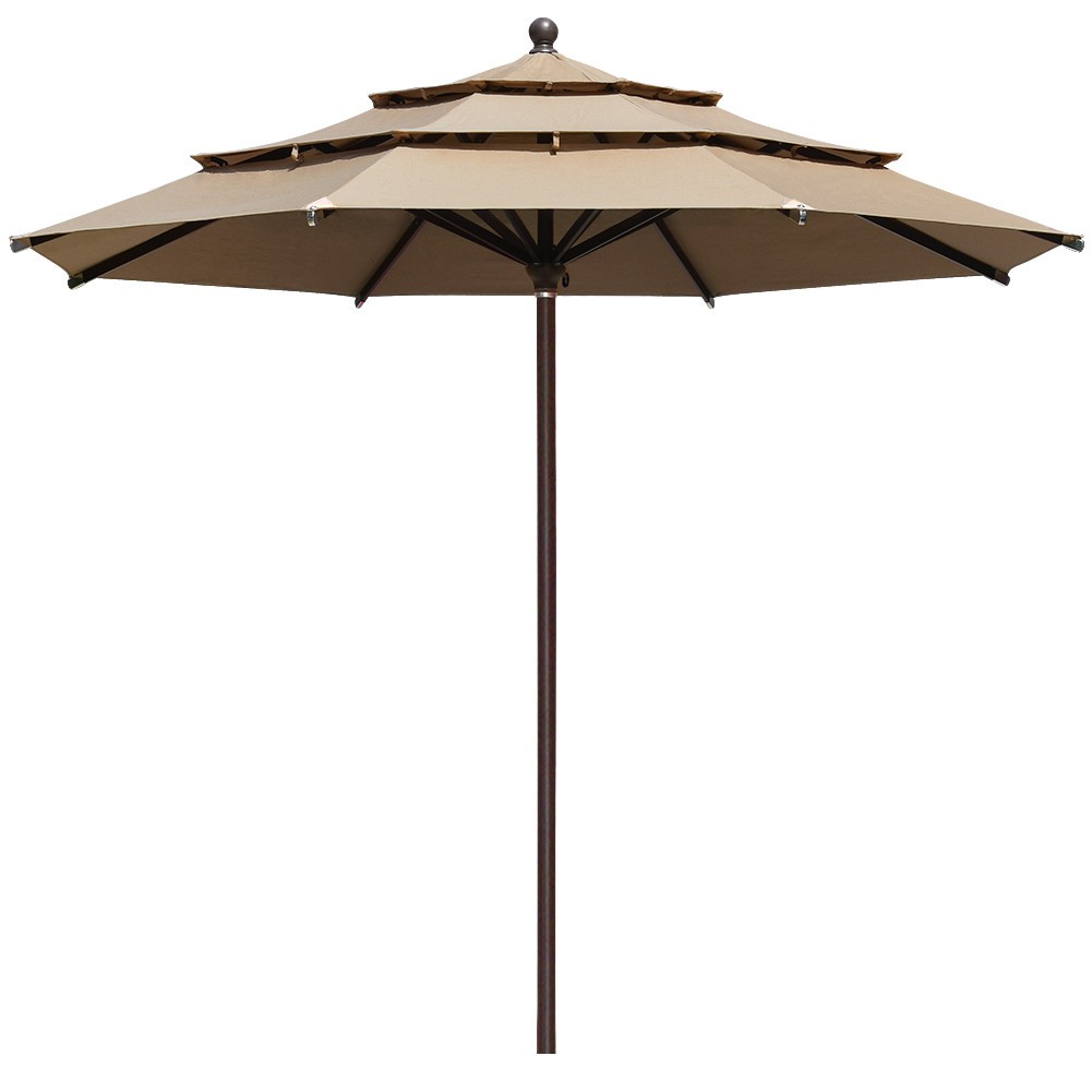 cantilever patio umbrella 6 ft Domi 11.6ft Square High-Quality Aluminum Cantilever Patio Umbrella Arlmont & Co