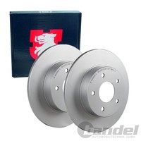 2X JP Group Bremsscheiben Ø278Mm Voll Hinten Passend FüR Nissan Almera Primera