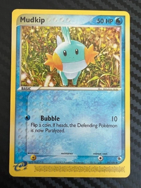 Pokémon TCG Mudkip Ruby & Sapphire 59/109 Regular NM