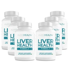 PUREHEALTH RESEARCH Liver Health Detox and Cleanse Supplement for Fatty Liver...