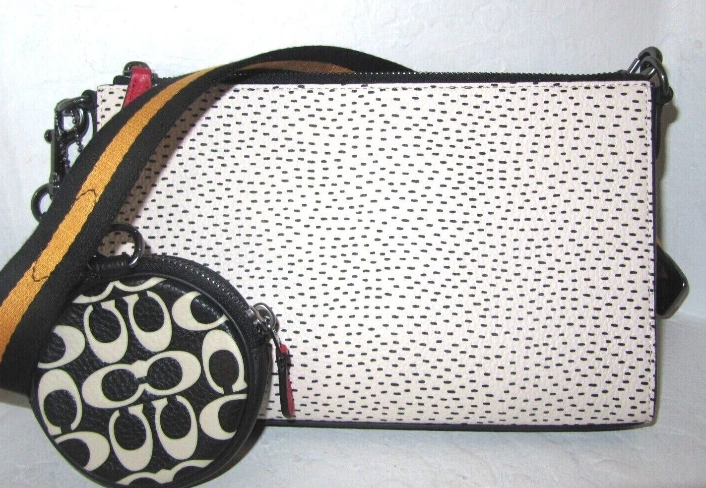 Borsa a tracolla Coach Nuova C6913 X Keith Haring Disney Topolino Hol Nuova con etichette $398