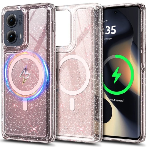 Funda delgada transparente transparente para teléfono Motorola Moto Edge 2024 (XT2405) - Imagen 8 de 25