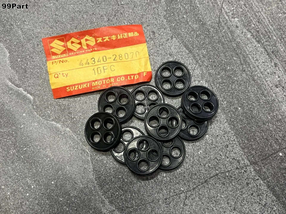 Junta de grifo de combustible PARA Suzuki A100 TC100 TS75 TS100 TS125 TS185 TS250 TS400 GT185 Foto 3 de 3