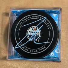 Zack Kassian Signed Edmonton Oilers Puck Autographed